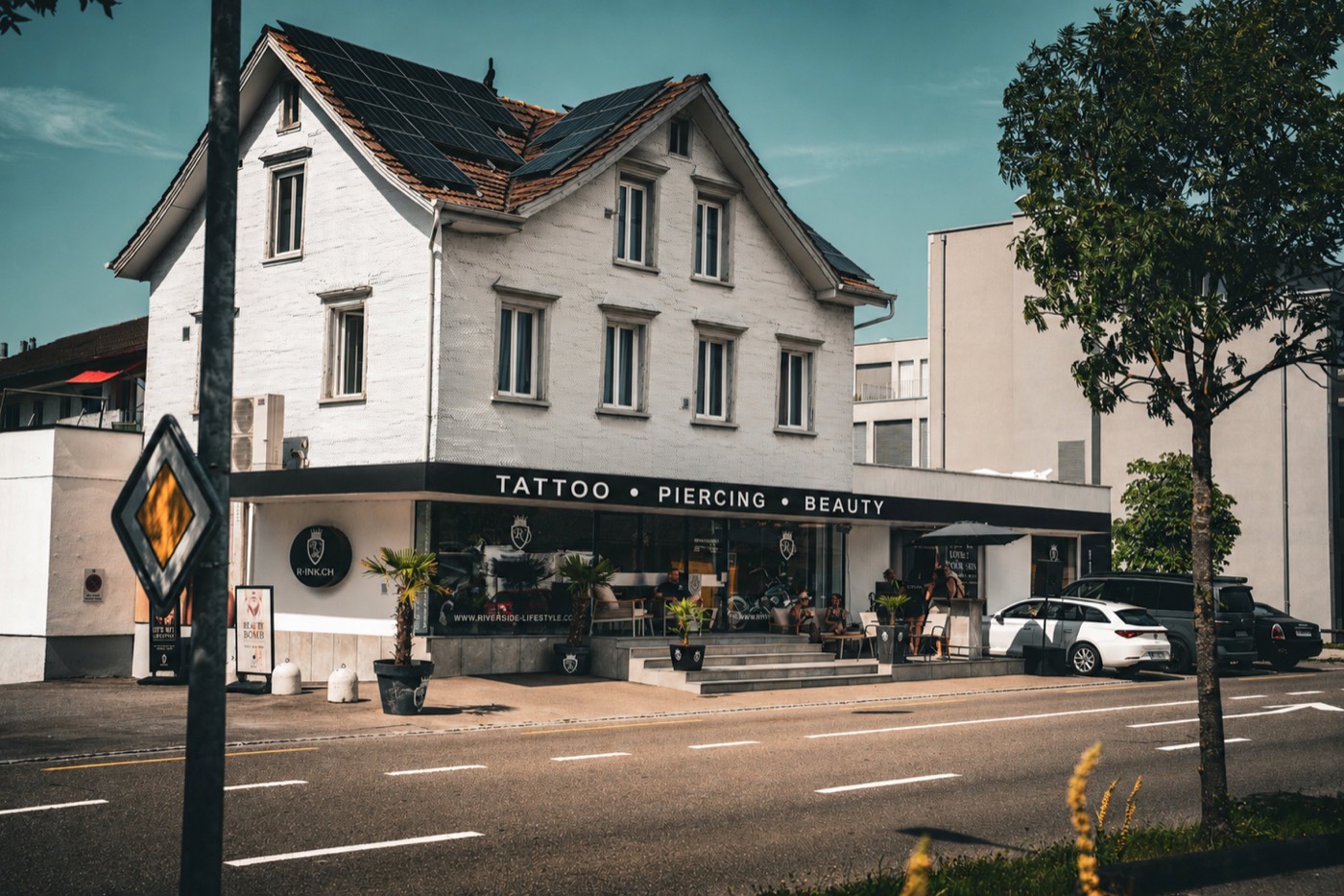 Aussenansicht des Riverside Beauty Studios an der Grenzstrasse 25 in St. Margrethen